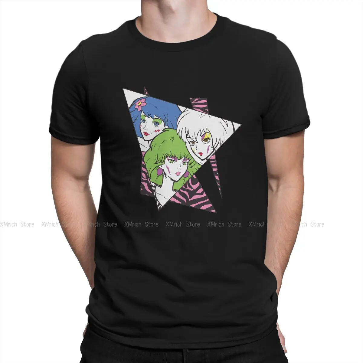 

Crazy Makin' Mischief T-Shirts Men Crew Neck 100% Cotton T Shirts Jem and the Holograms Short Sleeve Tees 6XL Tops