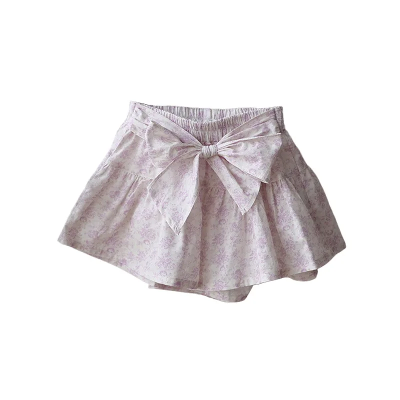 2024 летние новые стильные шорты клубника Шан для девочек в корейском ретро стиле