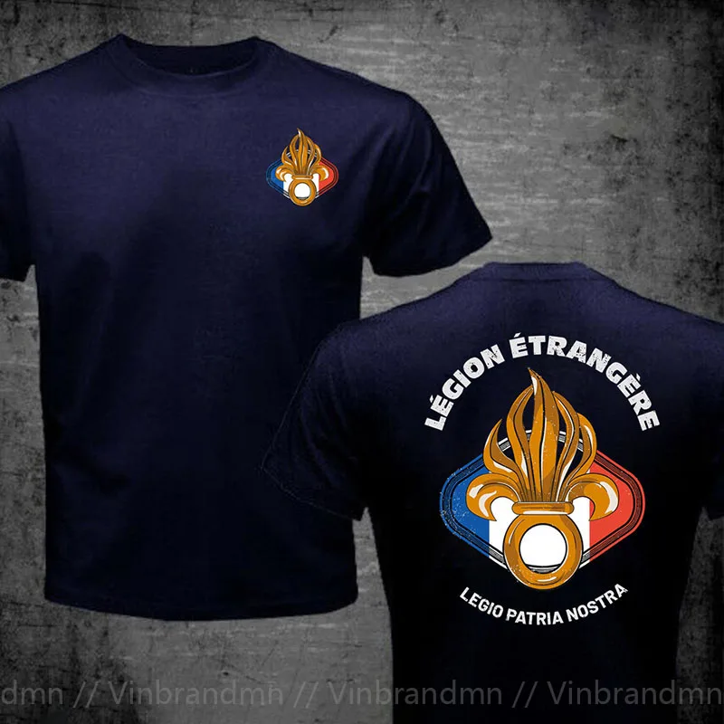 Винтажная мужская футболка в стиле ретро с потертостями французского