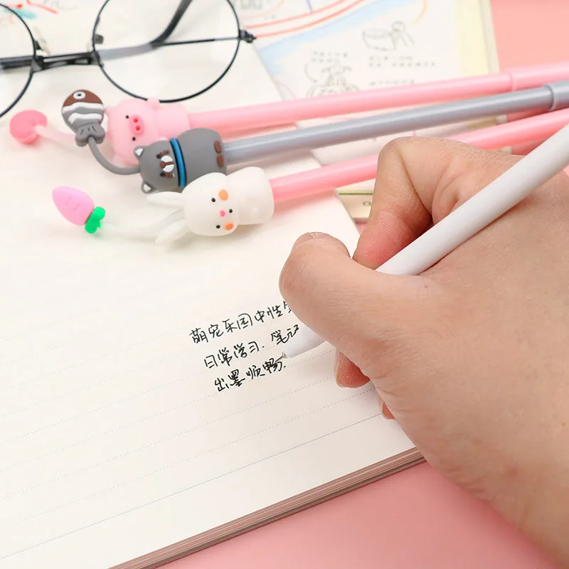 Tanie 24 Pcs Korean Creative Cartoon Cute Pet Neutral Pen Small Fresh Cute Student Examination Water Pen Writing Signing Pen Ceny 24 Pcs Korean Creative Cartoon Cute Pet Neutral Pen Small Fresh Cute Student Examination Water Pen Writing Signing Pen
