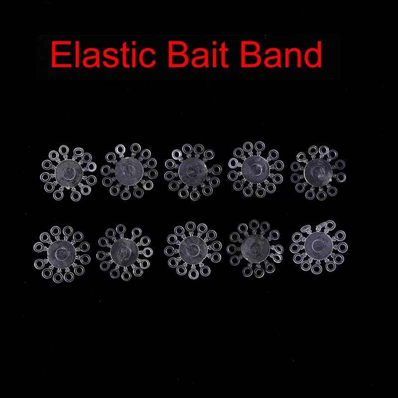 

10Pcs Carp Fishing Pellets Bait Bands Rubber Rings Baits Boilie StopFor Carp Rig Feeder Fishing Tackle