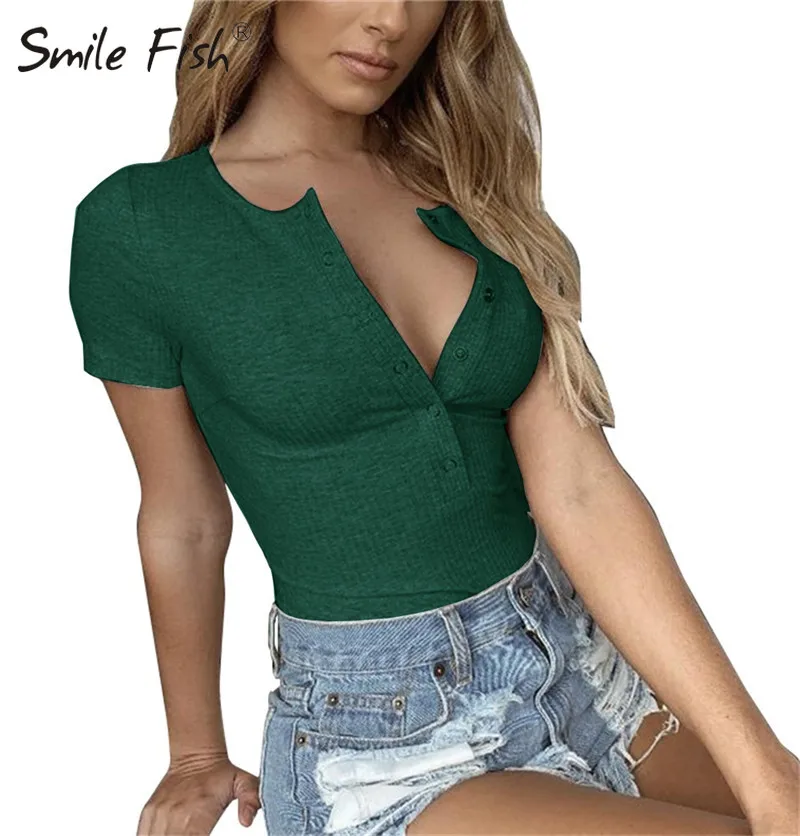 

Белые боди, черные женские летние трикотажные боди, облегающие боди с коротким рукавом, ребристые Эластичные Обтягивающие пуговицы, M0773