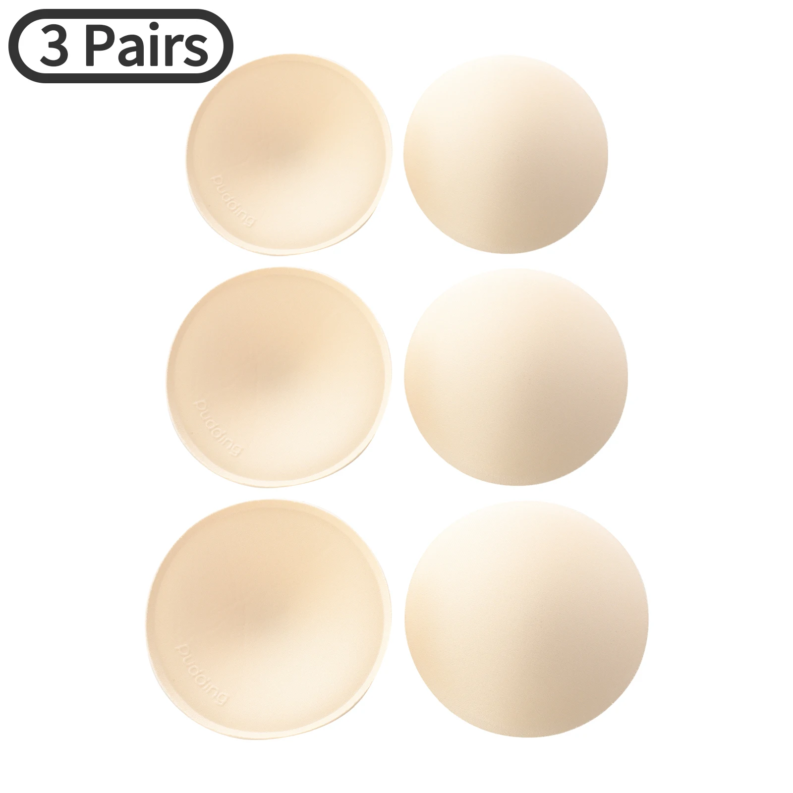 

3 Pairs Swimsuit Sponge Pads Breast Push Up Bra Padding Gymnastics Ballet Practice Clothes Enhancers Changing Chest Cup Pads