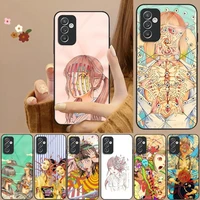 shintaro kago art phone case tempered glass for samsung s20 s21 s22 s30 pro ultra plus s7edge s8 s9 s10e plus funda cover