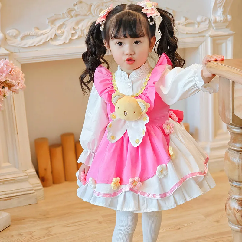 

Lolita Baby Dresses for Eid 2023 Kids Spanish Ball Gowns Sets for Easter Holiday Toddler Carnival Party Dress Kids Boutique Wear