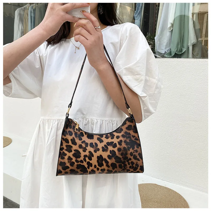

Fashion Zebra Print Women Luxury Handbag PU Leather Simple Underarm Shoulder Bags Female Daily Design Totes Purse Pouch
