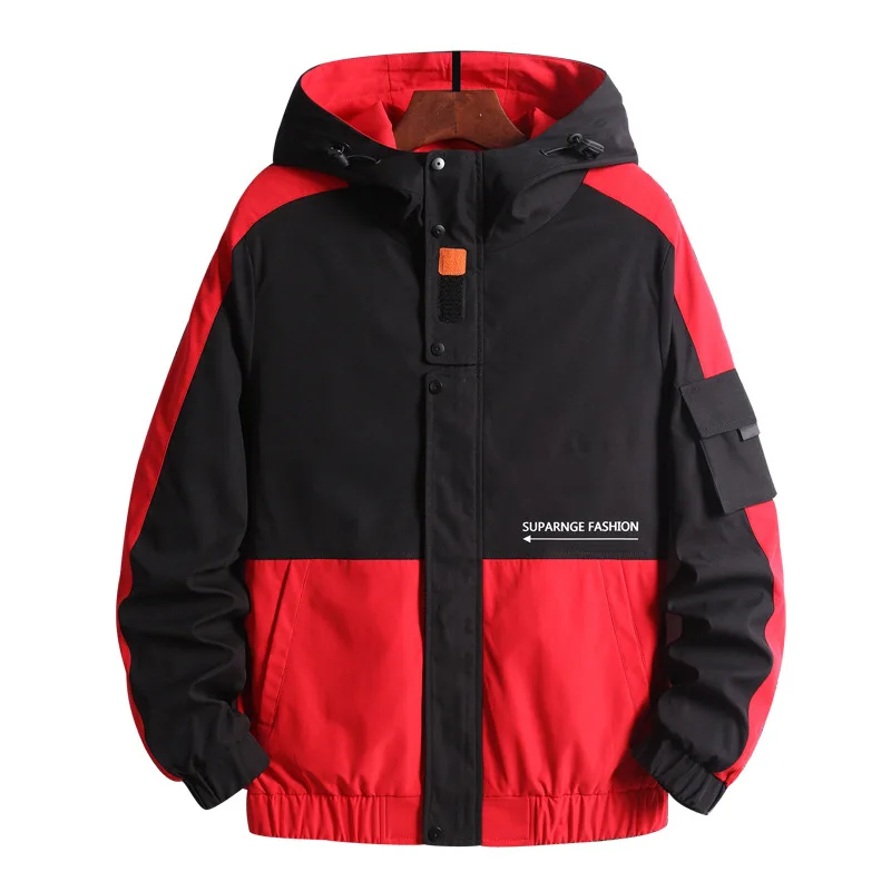 Japanese Autumn 2022 Workwear Jacket Men's Trend Casual Hooded Jacket Loose Tide Brand Top Jacket men's top coat men's winter