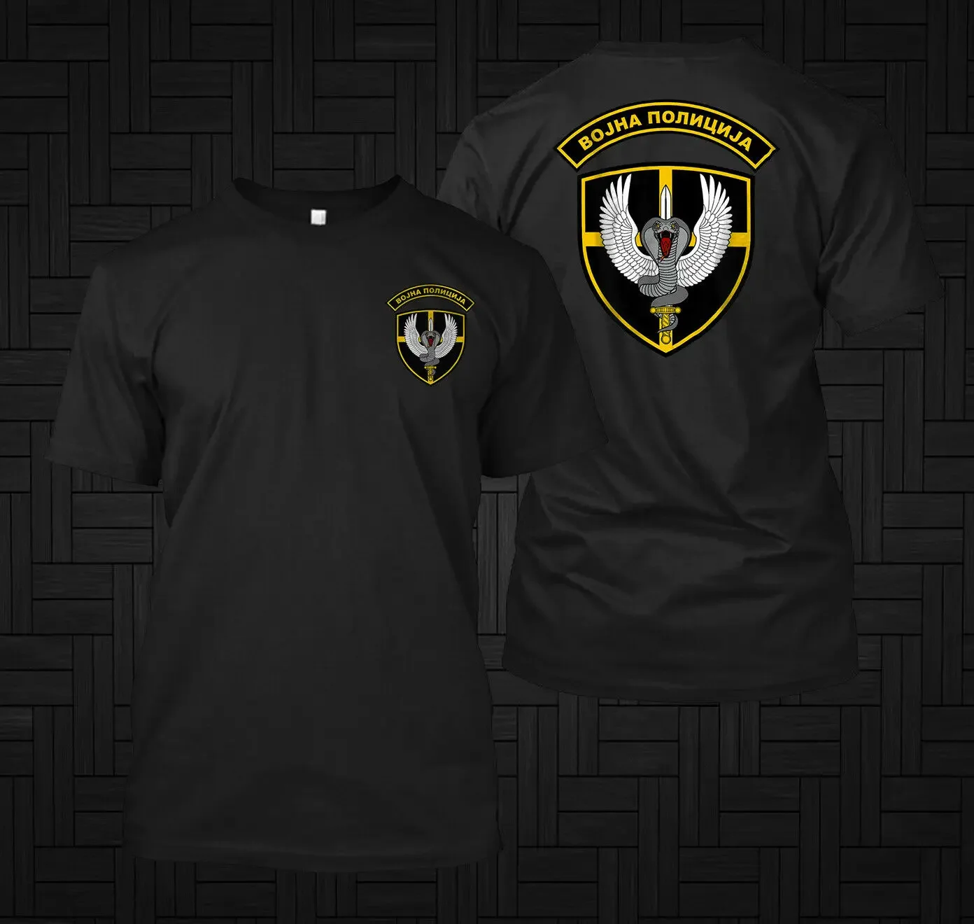 Сербская футболка спецназа Cobra военная полиция батальон 100% хлопок повседневная