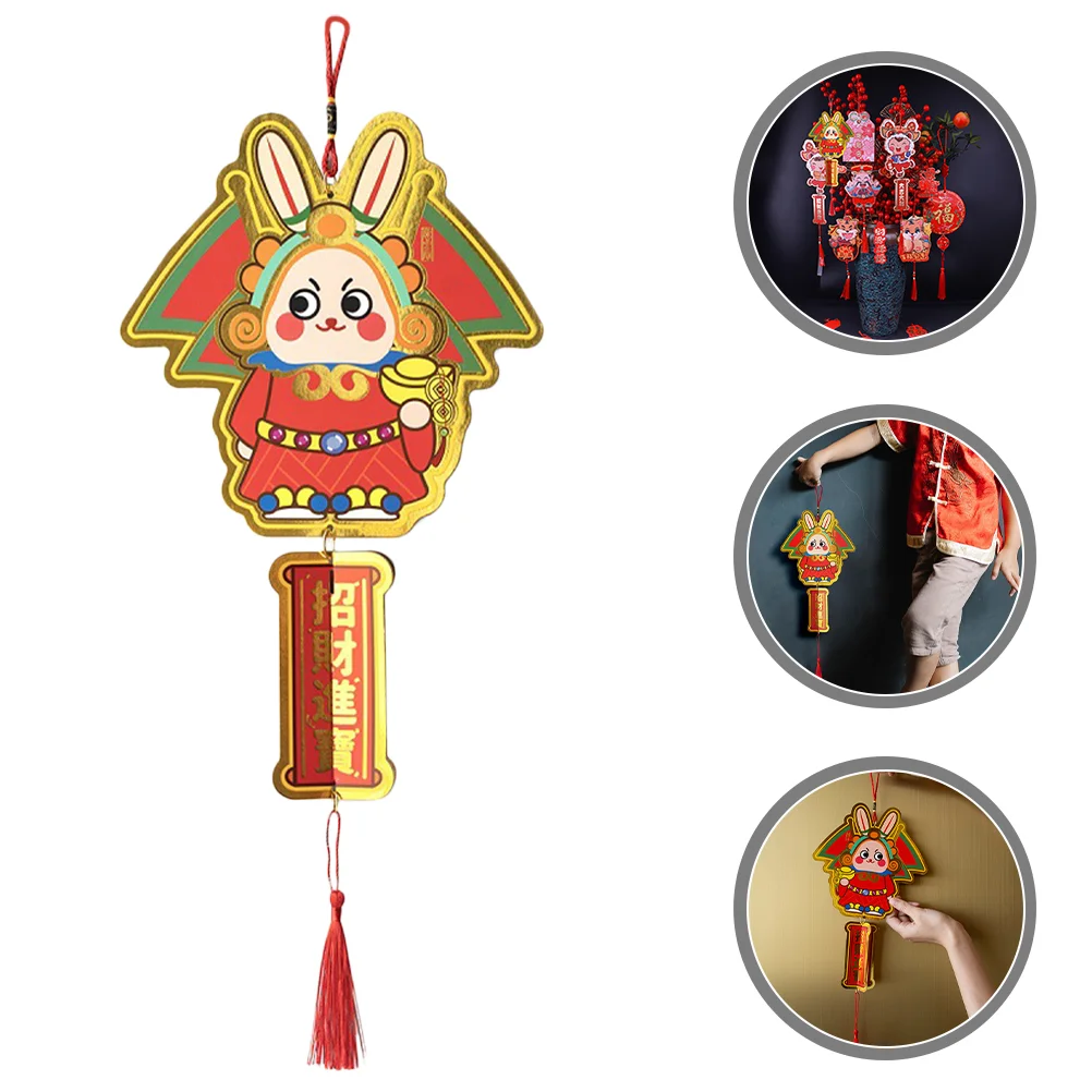 

Traditional Chinese Style Pendant Rabbit Year Hanging Ornament New Year Decor Housewarming Gift
