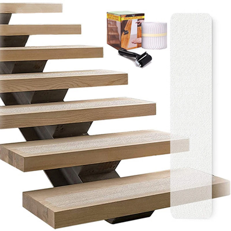 

15 шт. Нескользящие полоски для лестничных ступеней, безопасная Нескользящая прозрачная лента, безопасные водонепроницаемые наклейки на по...