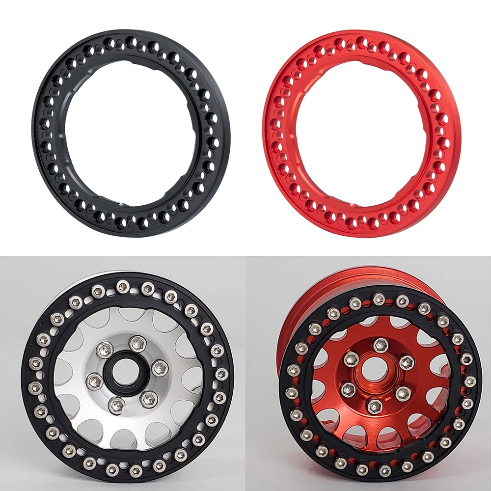 Продажа RCBENECO, 4 шт., металлические наружные кольца для колесных ободов 1,9 дюйма с Бусиной, для моделей 1/10 Axial SCX10 90027 90046 D90 Traxxas TRX4 Wraith Crawler Купить RCBENECO, 4 шт., металлические наружные кольца для колесных ободов 1,9 дюйма с Бусиной, для моделей 1/10 Axial SCX10 90027 90046 D90 Traxxas TRX4 Wraith Crawler