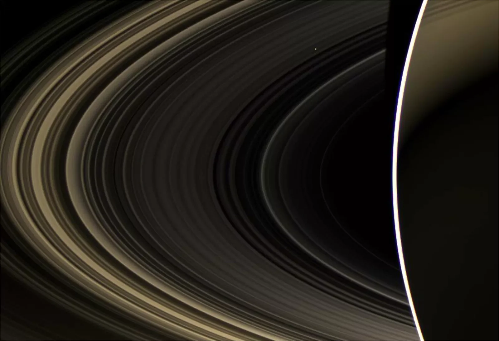 Cassini Spies Venus из Saturn Hi Gloss Space Photo Art Film с принтом шелковый плакат домашний декор стены