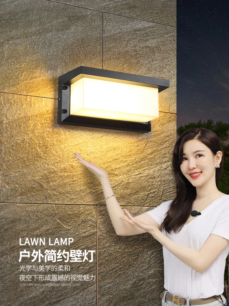 

Outdoor Wall Lamp Waterproof Corridor Stair Courtyard Door Outdoor LED Super Bright Waterproof Lamp Balcony Bathroom Wall Lamp