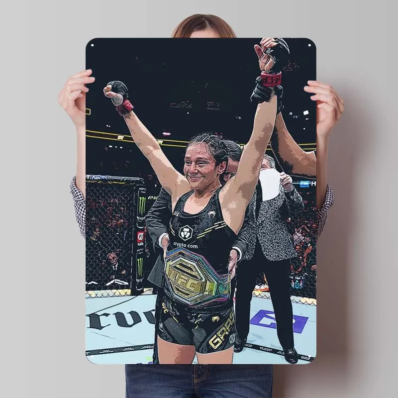 ALEXA GRASSO спортивный плакат украшение для ванной комнаты металлическое искусство