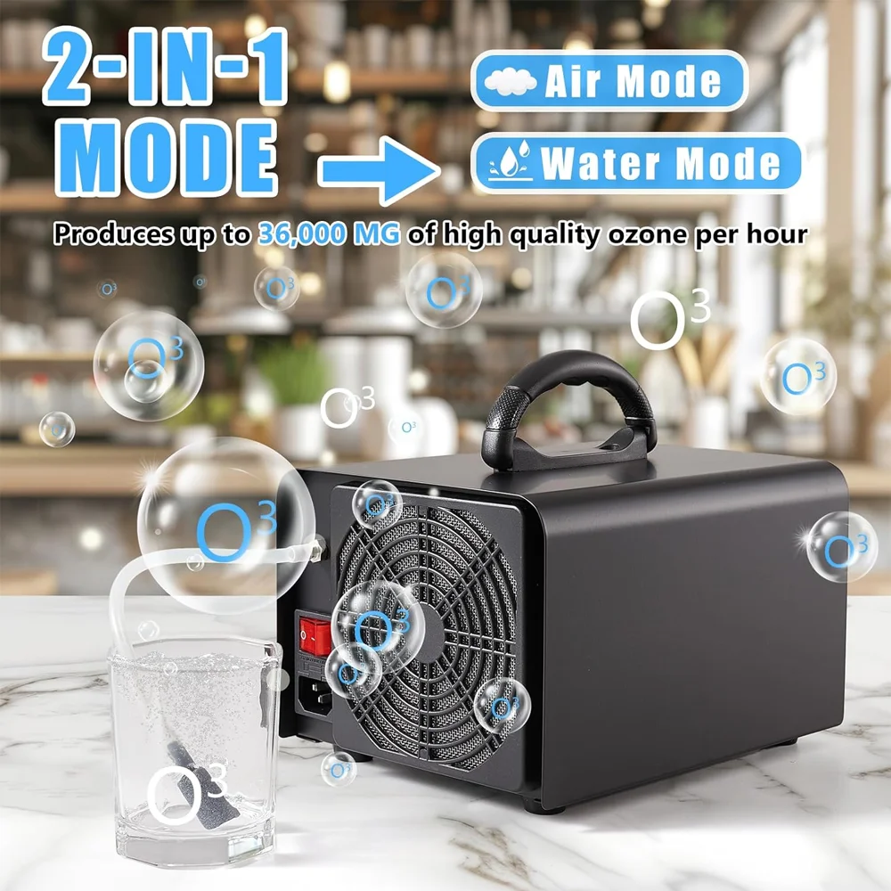 Фото Генератор озона 2в1, 60 г/ч, выход O3, режимы очистки воздуха и воды, коммерческая промышленная озоновая машина, ионизатор, дезодоратор №2