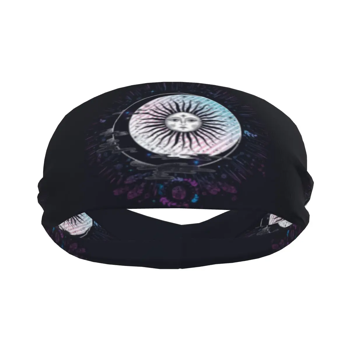 

Sports Sweatband Breathable Headband Sweat Hair Head Band Moon Phases Yoga Headband