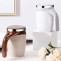 coffee milk mixing mug self stirring mixing cup magnetic mixer stainless steel thermal insulation water cup coffeeware