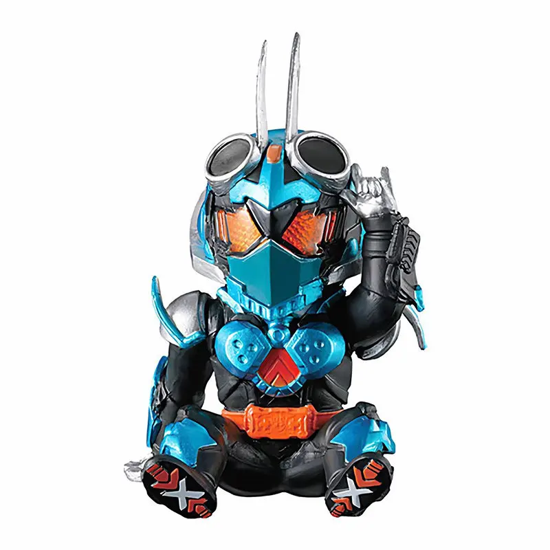Фото Коллекционная фигурка Bandai Kamen Rider Gashapon Chibi Sitting Figure Vol 03 Geats Gavv Gotchard из ПВХ, украшение для рабочего стола №3