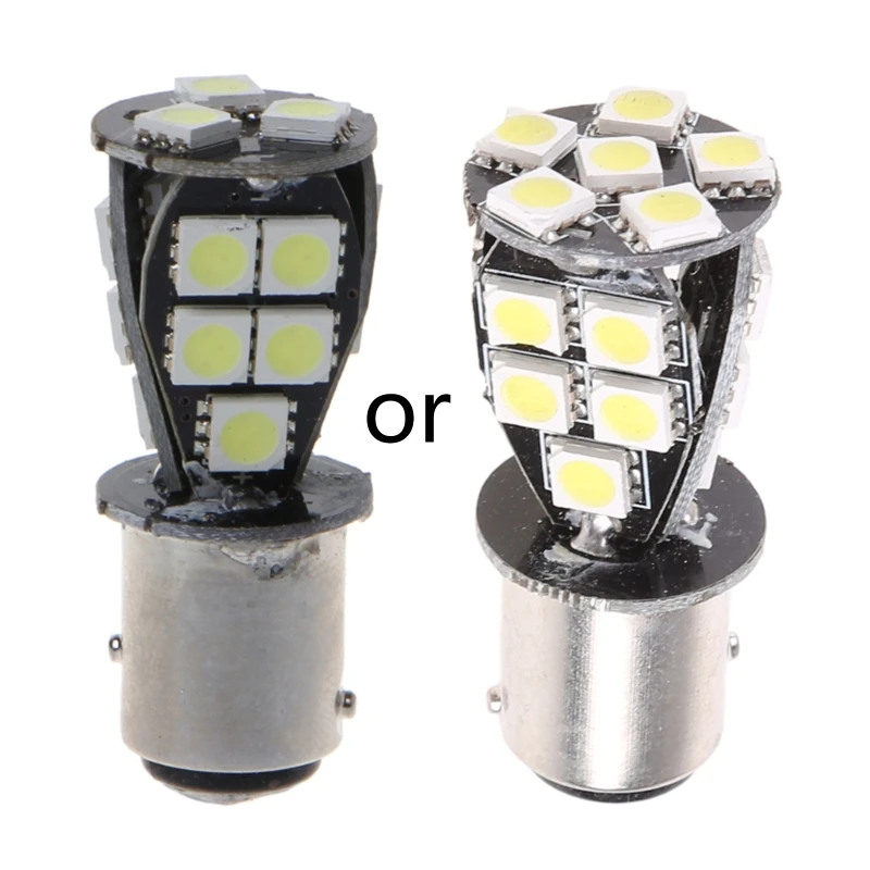 

Белый CANBUS 1157 BAY15D 21 светодиодный 5050 SMD P21/5W стоп-сигнал, задний фсветильник рь, 12 В постоянного тока