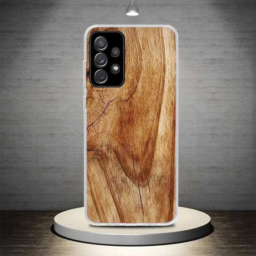 Чехол для телефона с деревянным узором Samsung Galaxy A54 A52 A53 A14 A12 A13 A24 A22 A23 A34 A32 A33 A04S A03S A02S