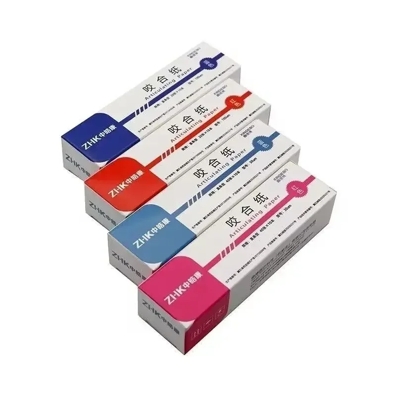 2 коробки 30/100 мкм шарнирная бумага для стоматологической лаборатории синяя