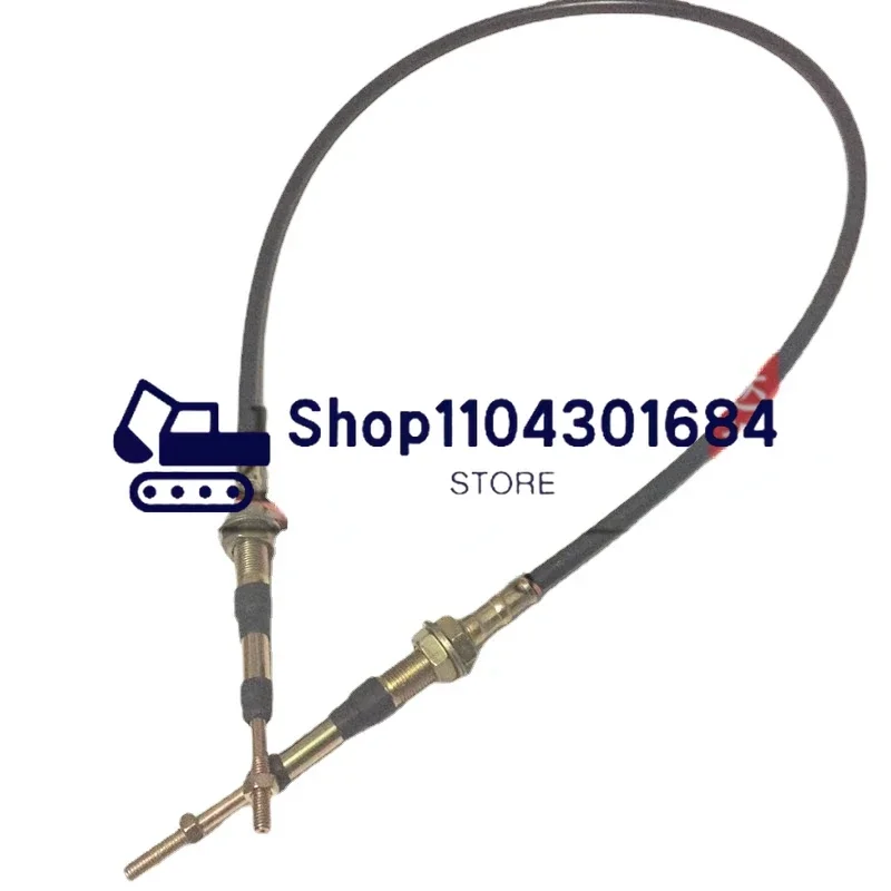 Фото Аксессуары для экскаваторов Komatsu PC30 40 50 Дорожная линия акселератора Ручной кабель акселератора 6 мм/8 мм Вилочная головка №1