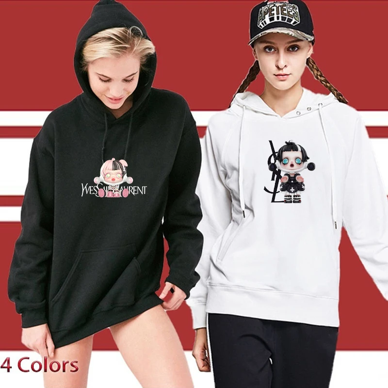 

Женская толстовка с капюшоном, повседневные винтажные корейские пуловеры с капюшоном, топы в стиле Харадзюку, толстовки большого размера с принтом и карманами-кенгуру