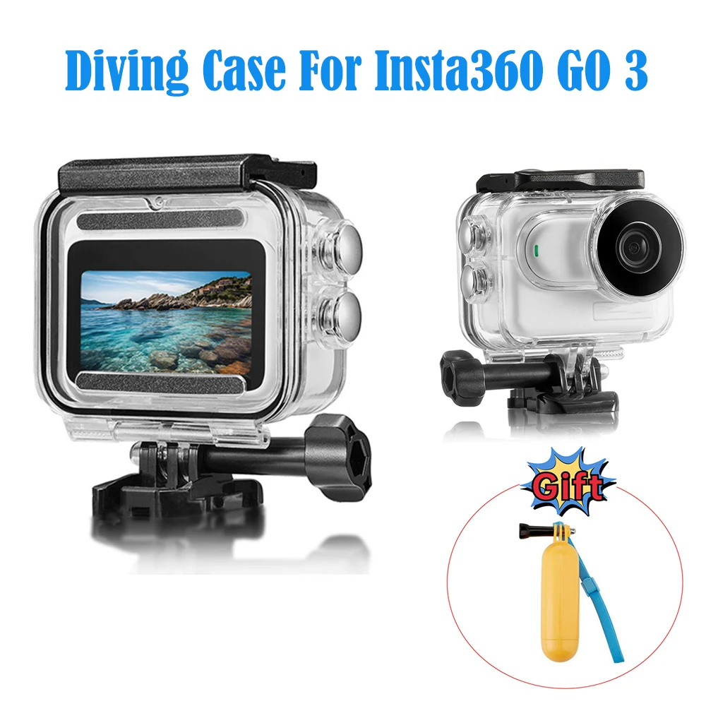

60m Waterproof Diving Case For Insta360 GO 3 Underwater Dive Housing Protective Case For Insta360 Go3 Action Camera Accessories