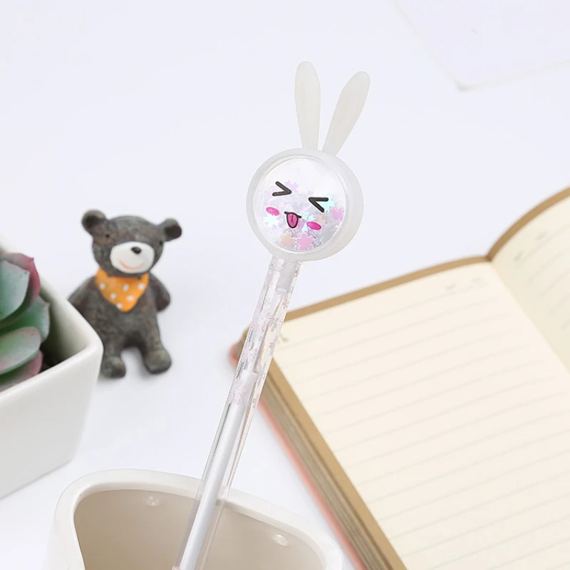 

1pc Cute Sequins Gel Pen Creative School Office Gel Pens Kawai Thing Kids Student Prize Gift Cute Kawaii Funny Stationery