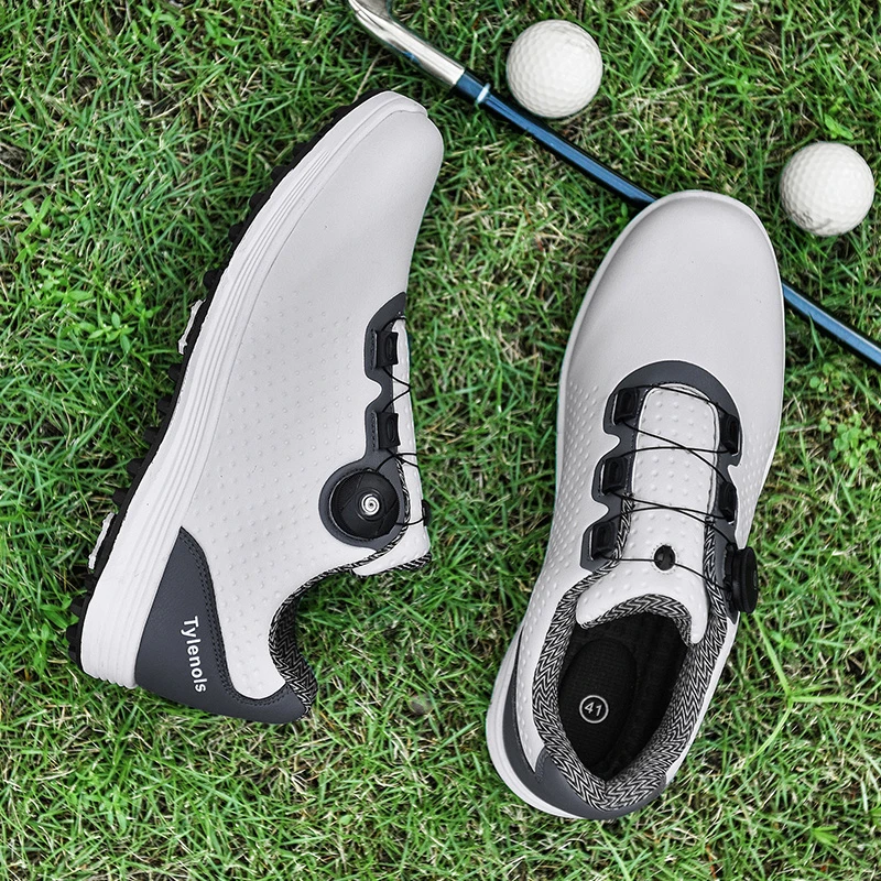 

Мужская обувь для гольфа 2023, кожаные водонепроницаемые кроссовки для гольфа, Женская Нескользящая Дизайнерская обувь с шипами, спортивная обувь для прогулок и гольфа