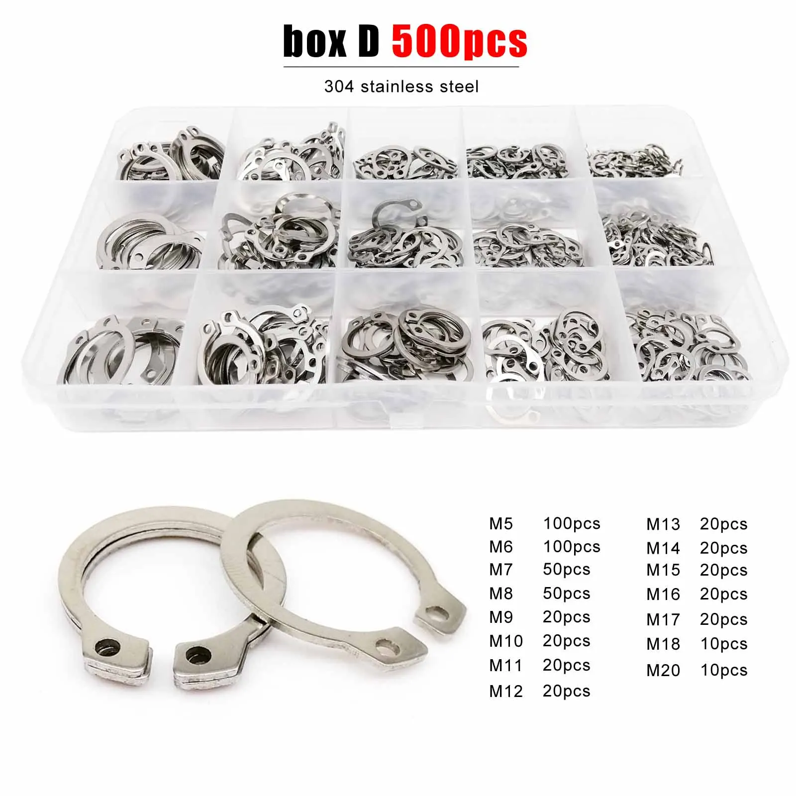 Набор деталей для стиральной машины из нержавеющей стали от M5 до M20 черное кольцо