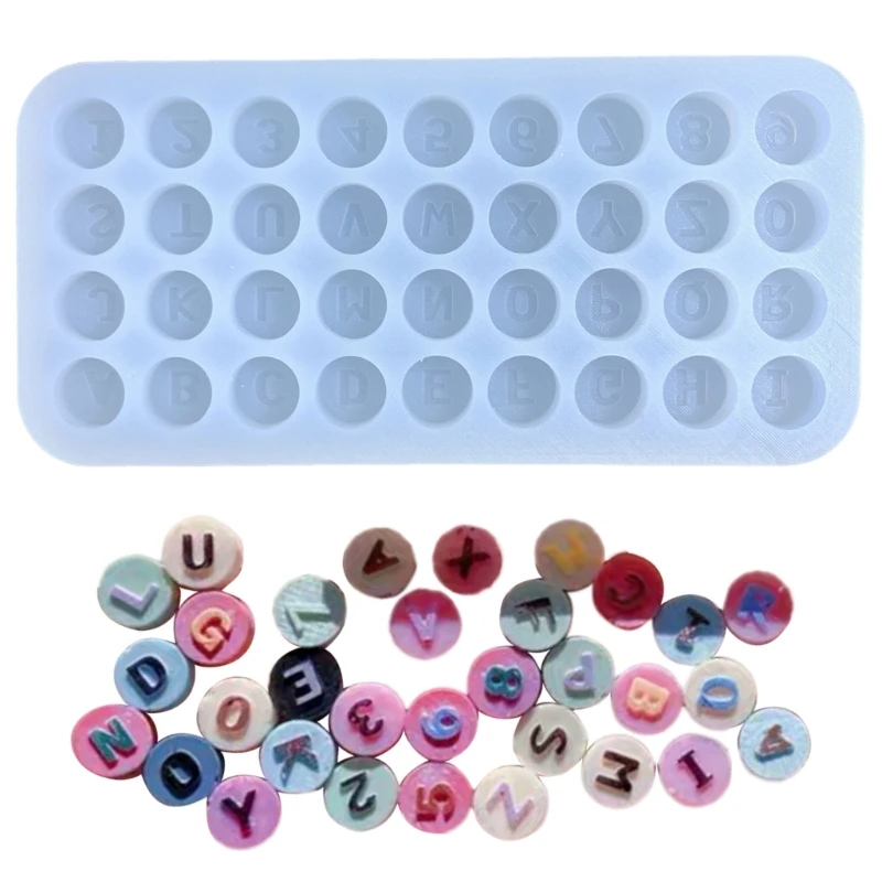 

DIY Filler Letter Number Quicksand Silicone Epoxy Mold DIY Keychain Pendant Jewelry Crafting Mould for Valentines Gift