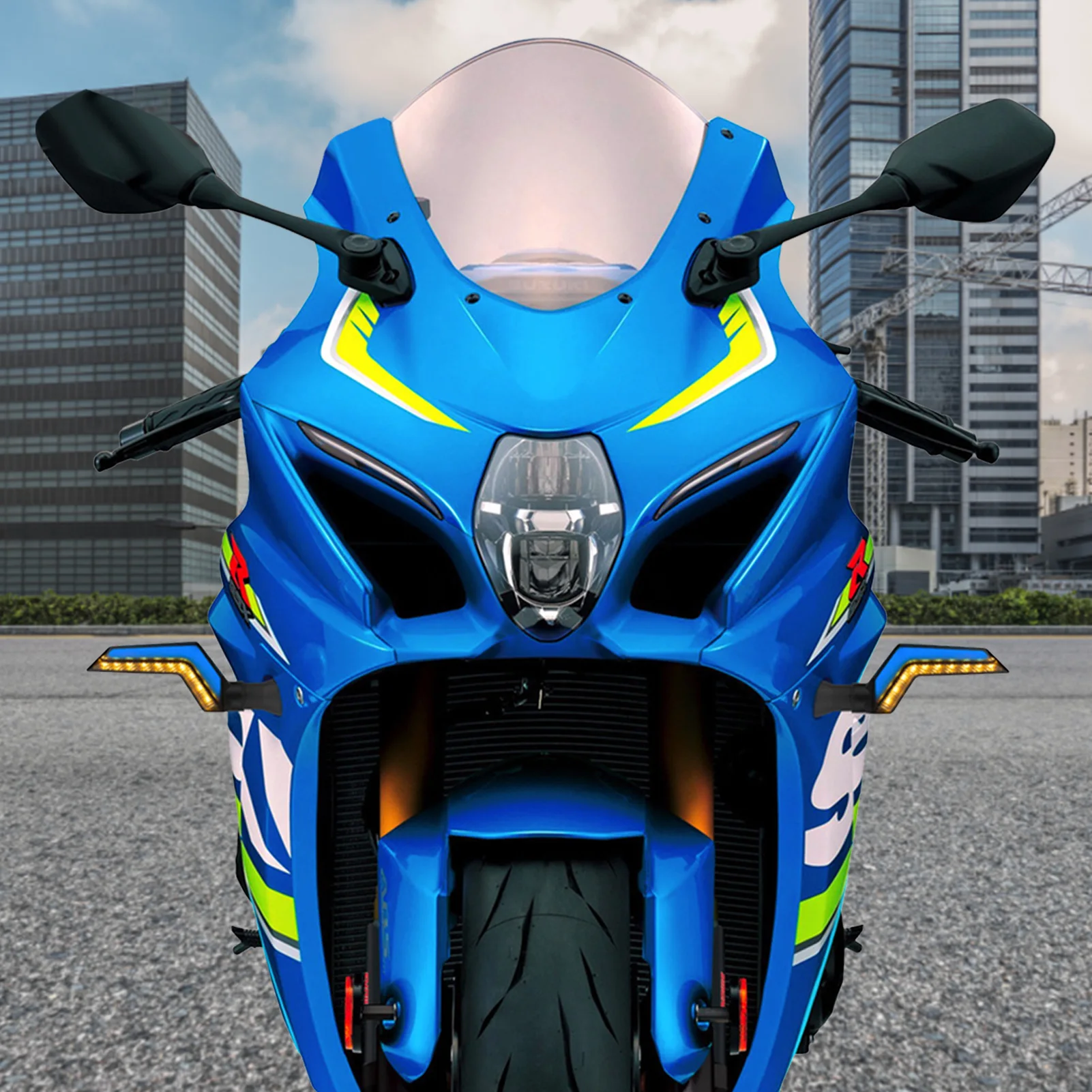 

1 Pair Motorcycle LED Flashing Light Motorcycle Turn Signals Light Universal LED Flowing Water Blinker Signal Lamp Accessories