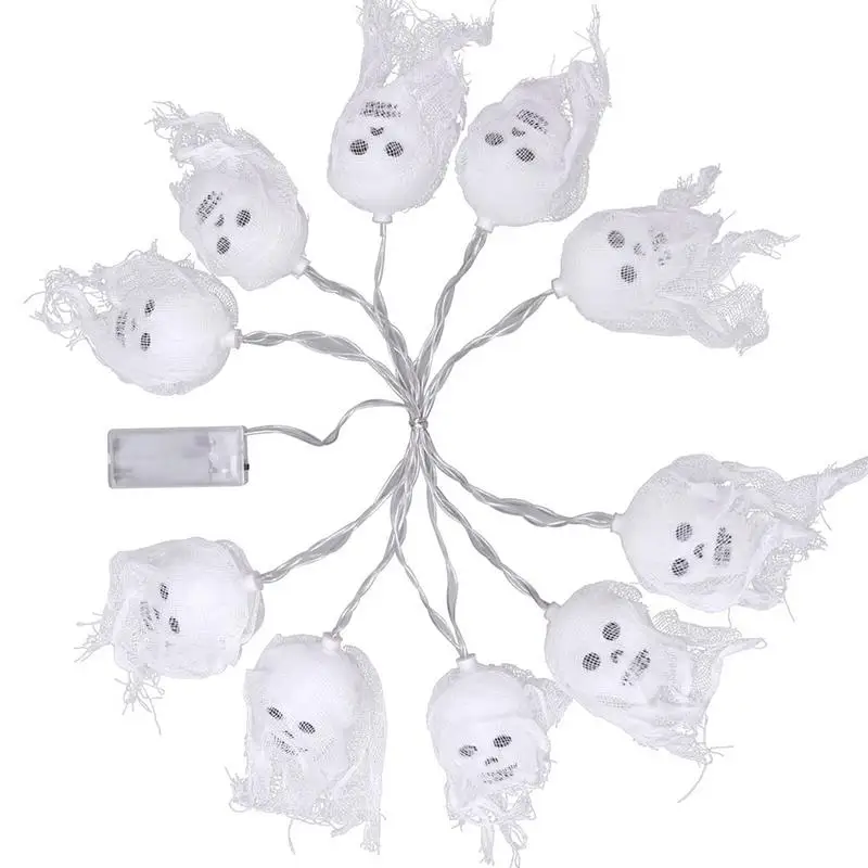 Светящаяся гирлянда на Хэллоуин, Поднимите вашу наружную декорацию, наружное украшение на батарейках, 8,2/16,4 футов в открытом воздухе