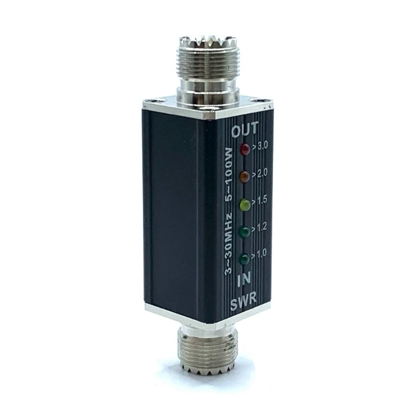 Профессиональный КСВ-метр 3-30 МГц измеритель стоячих волн частота 5 светодиодный