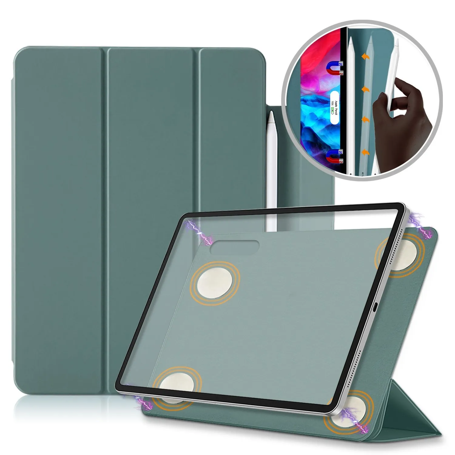 

Case For IPad Air 4 2020 Magnetic Smart Cover With Pencil Holder Trifold Case For IPad Air 5 2022 Magnetic Absorption Best Hot