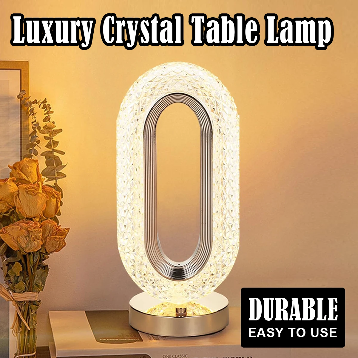 

USB перезаряжаемая хрустальная настольная лампа Aoyuansea