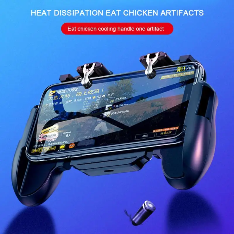 

Mobile Phone Cooler With Game Controller Mobile Phone Cooling Fan Holder Reusable Gamepad Cooler Low Noise Mobile Phone Cooler