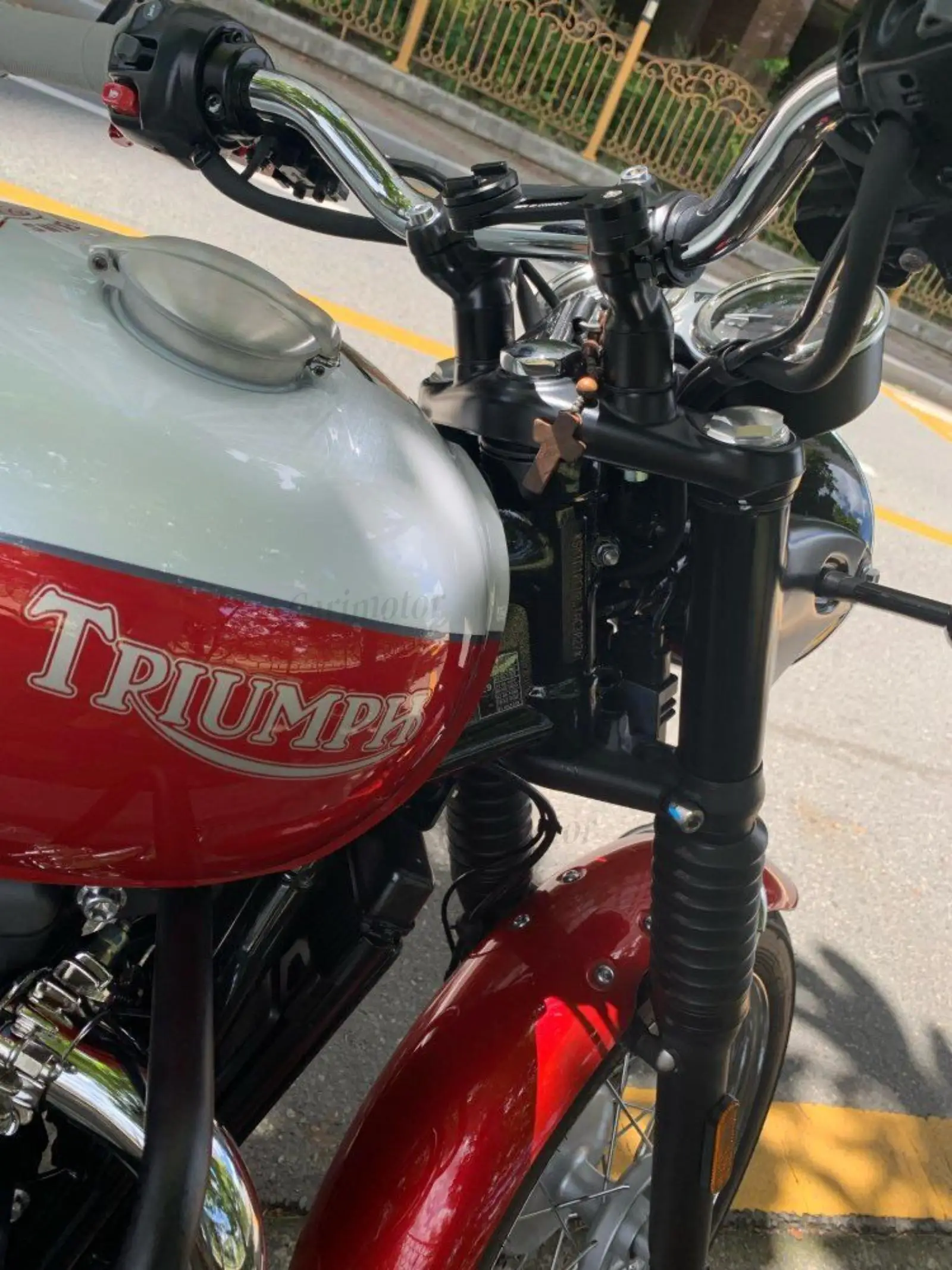 Для Triumph Bonneville T100 T120 Bobber 2016-2019 зажим для стояка руля Aадаптер