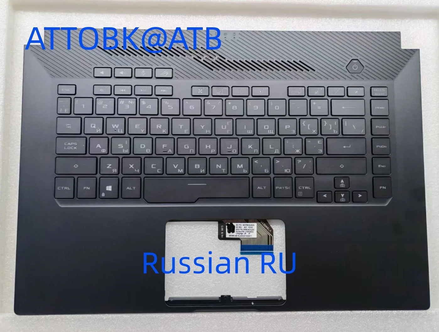 Фото Новый ASUS GA502 GU502 GA502IU GA502I GX502 GM502 Клавиатура ноутбука Упор для рук в сборе Верхняя крышка C Подсветка корпуса Совместимость с США/SP/RU №1