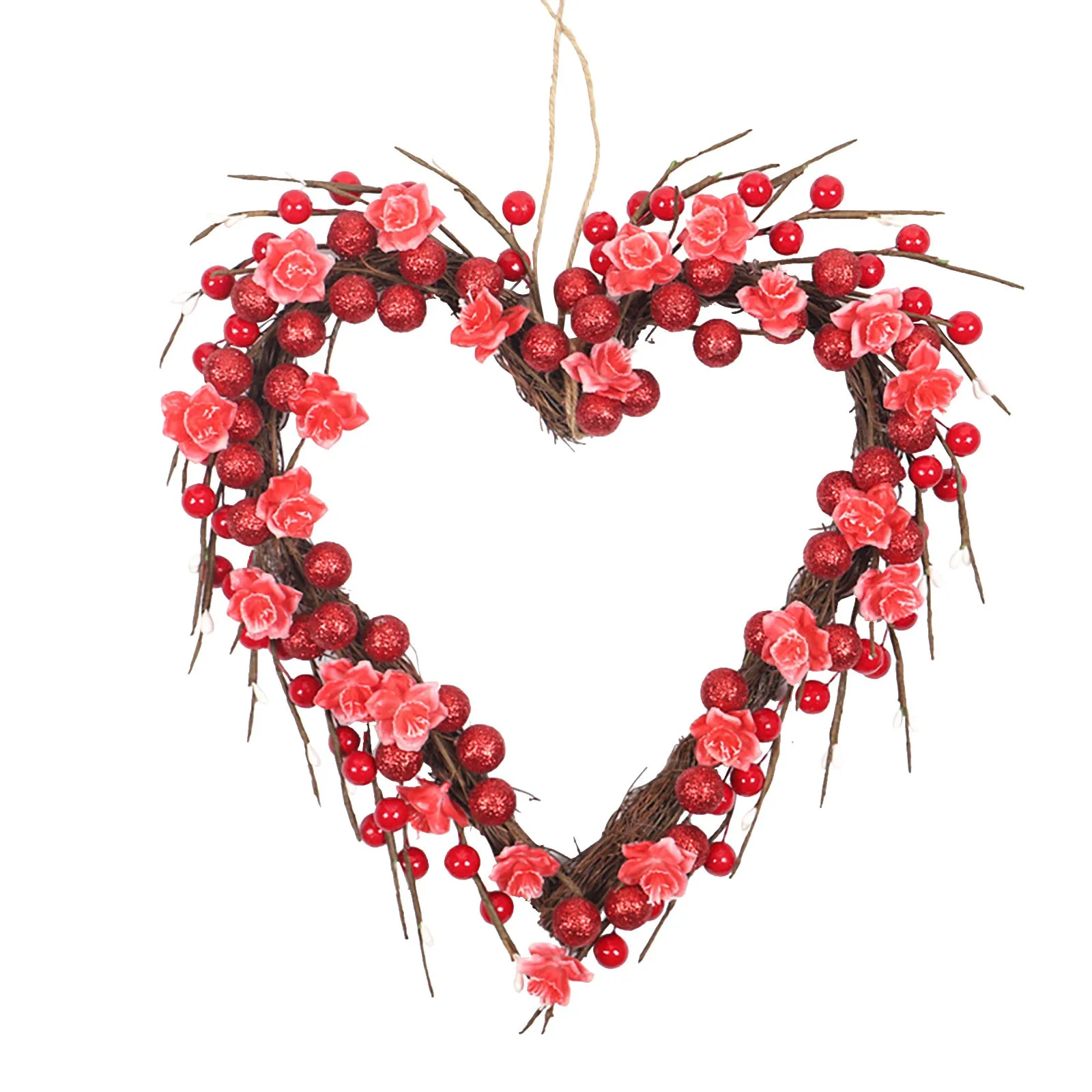 

Classic Interior Valentine'S Garland Heart Handmade Idyllic Day With Large Fall for Front Door Lambs Ear Wreaths for Front Door