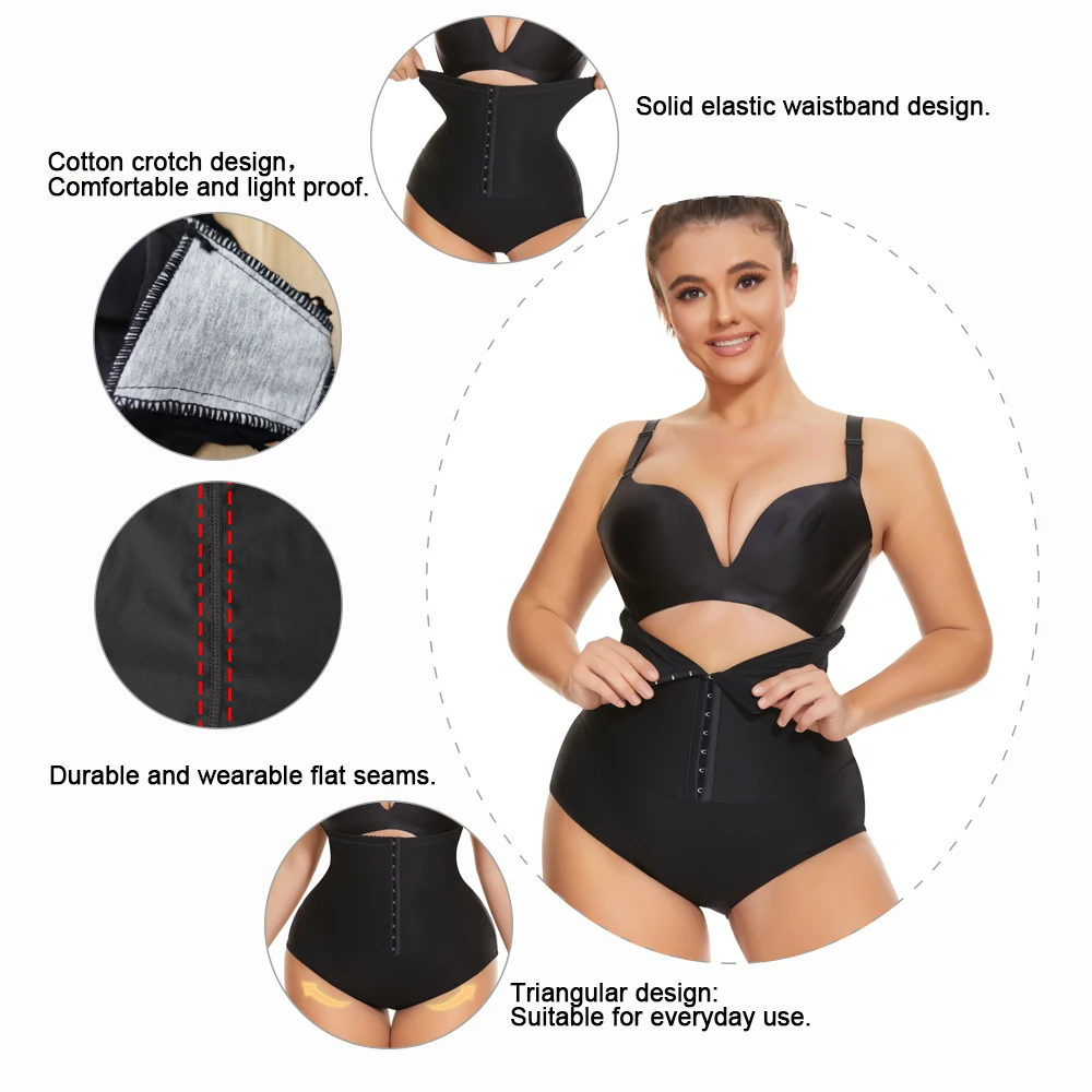 SEXYWG High Waist Body Shaper Tummy Control Panties Women Body Shapewear Shorts Belly Contro Shaper Wear Underwear
