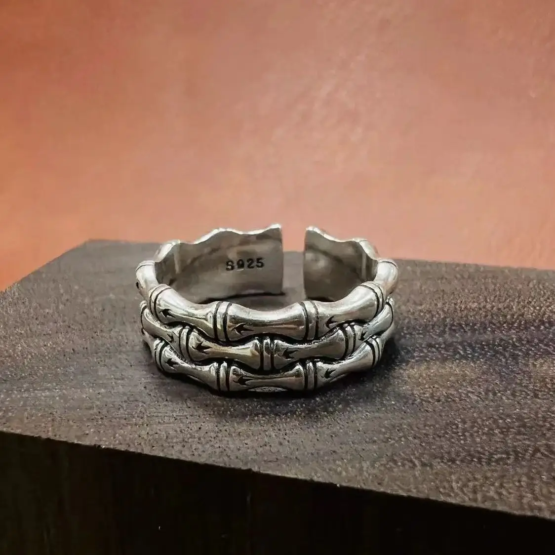 Кольцо из серебра 925 пробы в китайском ретро-стиле