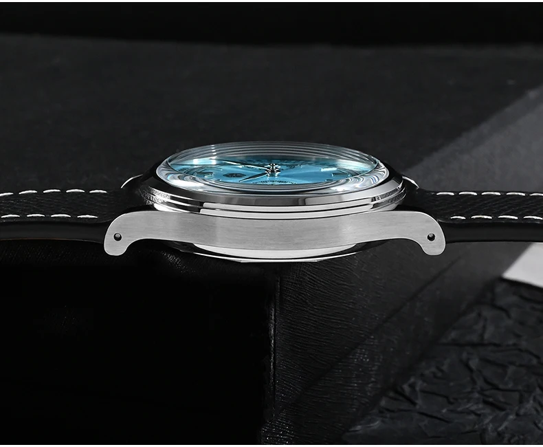 San Martin Мужские Роскошные Часы Хронограф Кварцевые 38 мм Наручные Пара 50 м