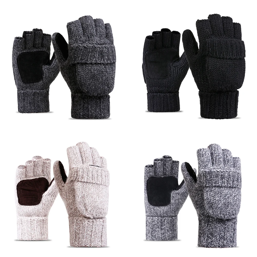 Перчатки для рыбалки охоты Нескользящие кабриолетовые варежки холодной погоды