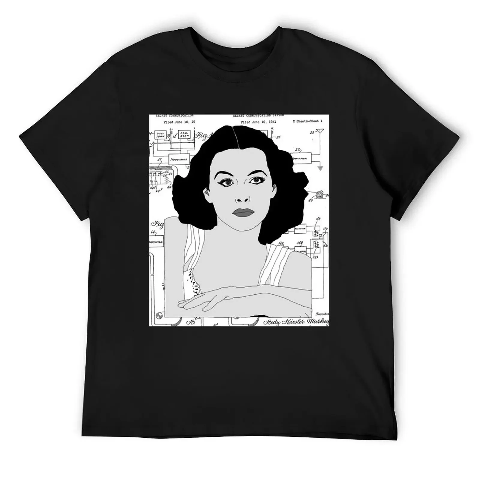 Футболка Hedy Lamarr дешевые наряды большого размера для мужчин