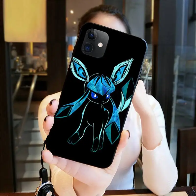 Милый чехол для телефона Pokemon Eevee iphone 13 12 11 Pro Max Mini XS 8 7 Plus X SE 2020 XR |