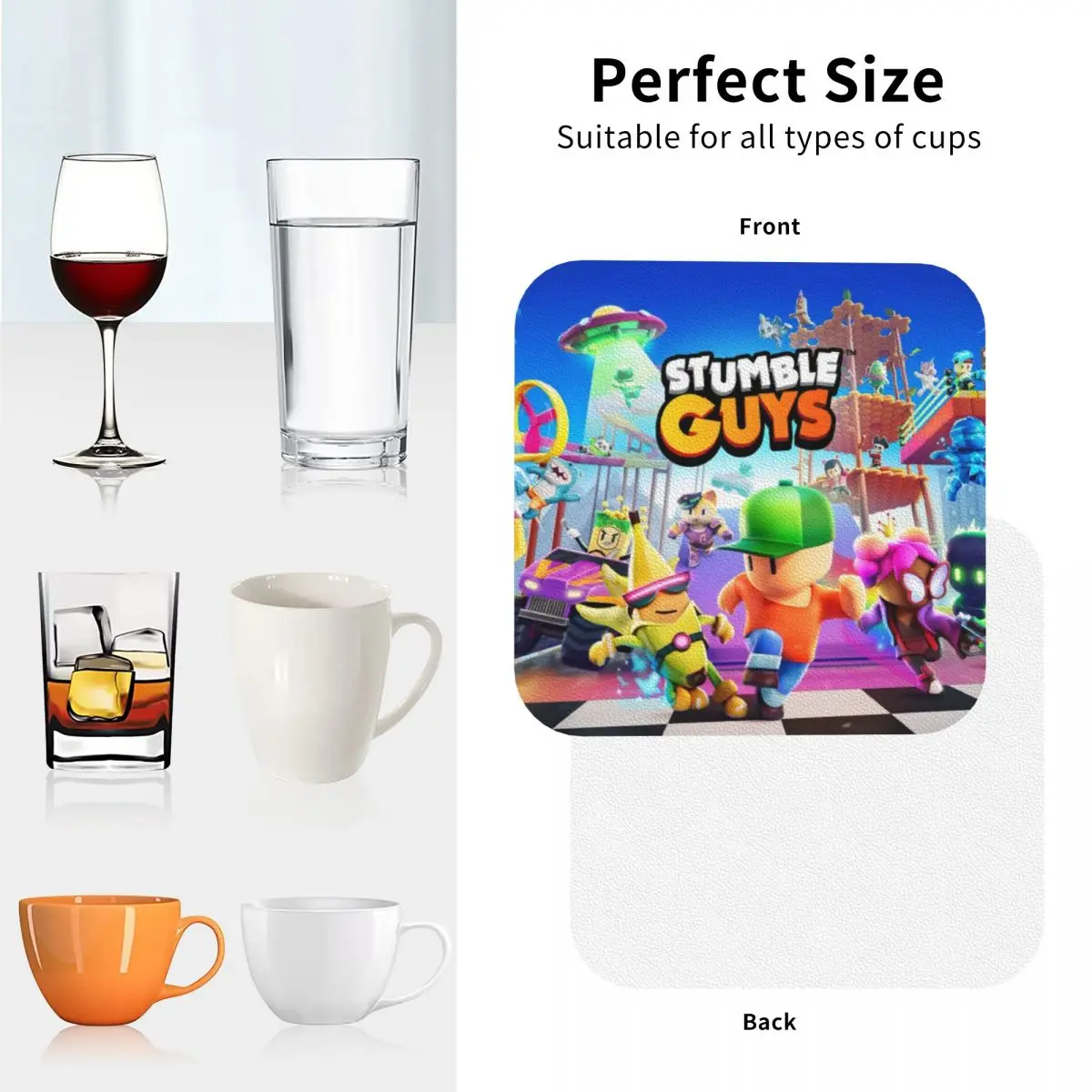 Классические игровые подставки Stumble Guys кухонные салфетки водонепроницаемые
