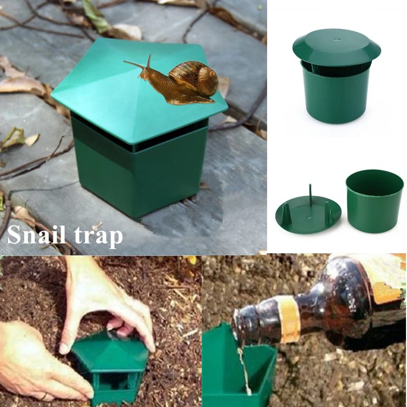 Plastic Farm Protector House Otter Eco Friendly Cage Cleared Catcher Box Planarian Snail Insect Trap Reptile Slug Gardening Tool