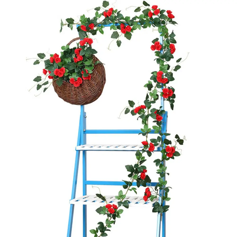 

Simulation Rose Rattan Vivid Durable Multifunctional Artificial Flower Party Background Decor Environmentally Friendly